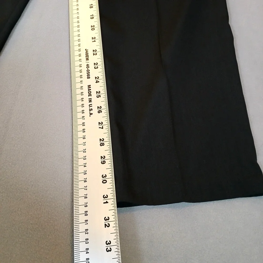 Haggar Smart Fiber Dress Pants Flat Front Classic Fit Black Men's 32X32 NWT